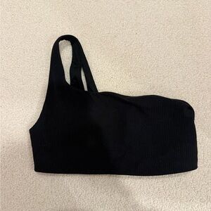 Lululemon Athletica Black One Shoulder Sports Bra